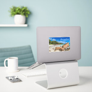 Praslin Seychelles Island Anse Lazio Beach Gift Klistermärken