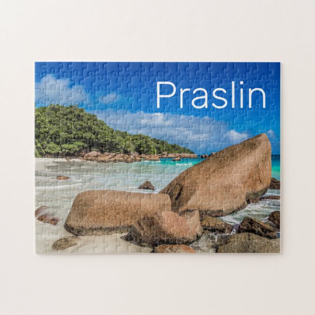 Praslin Seychelles Island Anse Lazio Beach Gift Pussel (Horisontell)