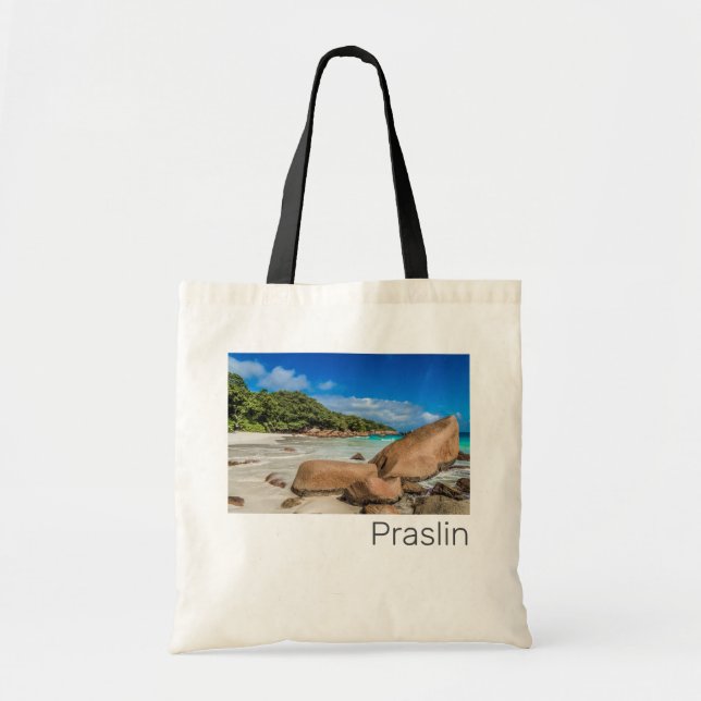 Praslin Seychelles Island Anse Lazio Beach Gift Tygkasse (Framsidan)