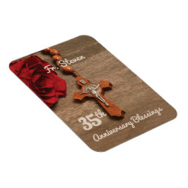 Präst 35-års prästvigningsjubileum Ros och Rosenkr Magnet