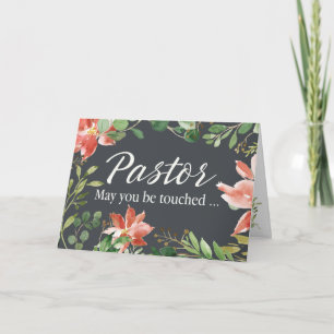 Präst Återhämtningshälsning med Grönska och Blommi Kort