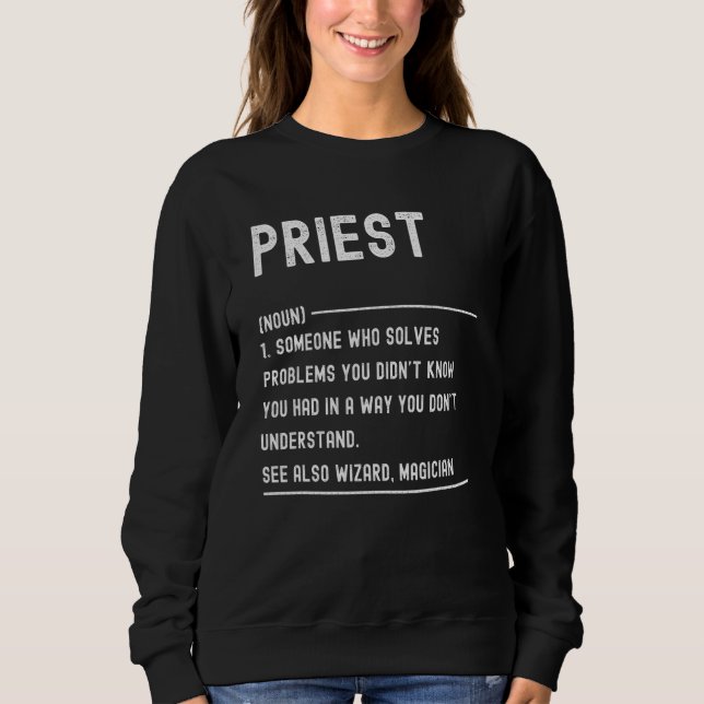 Präst Definition T-shirts Rollig Jobbtitel (Framsida)