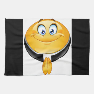 präst emoji kökshandduk