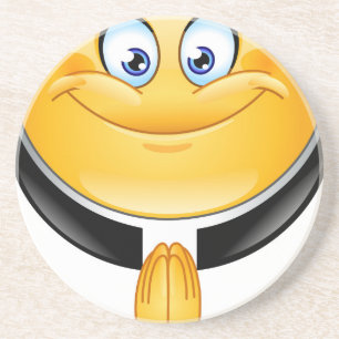 präst emoji underlägg sandsten