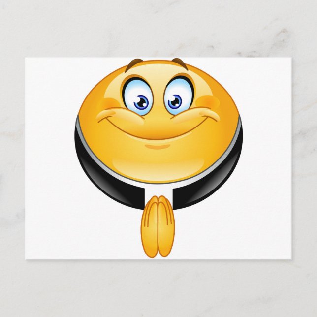 präst emoji vykort (Framsida)