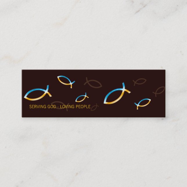 Präst för pastor | för kristen | mini visitkort (Framsida)