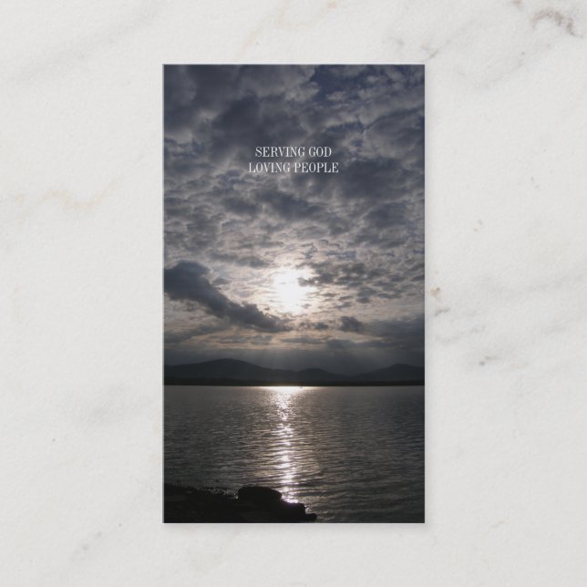 Präst för pastor | för kristen | visitkort (Framsida)