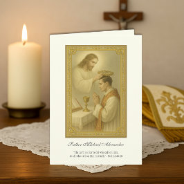 Präst Jesu Kröning Präst Jubileum Kort