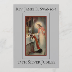 Präst med inbjudan för Jesus silverårsdag