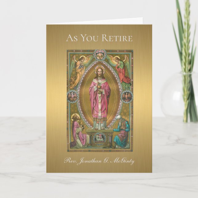 Präst retirement Jesus Altare Kort (Framsida)