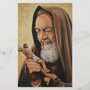 Prästcrucifix för St. Padre Pio Brevpapper