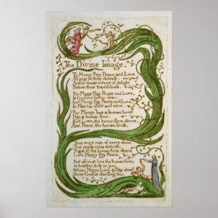 Prästen avbildar, från sånger av oskuld, 1789 poster