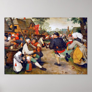 Prästen Dance, Pieter Bruegel Poster