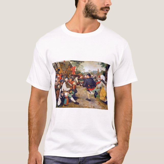 Prästen Dance, Pieter Bruegel T Shirt (Framsida)