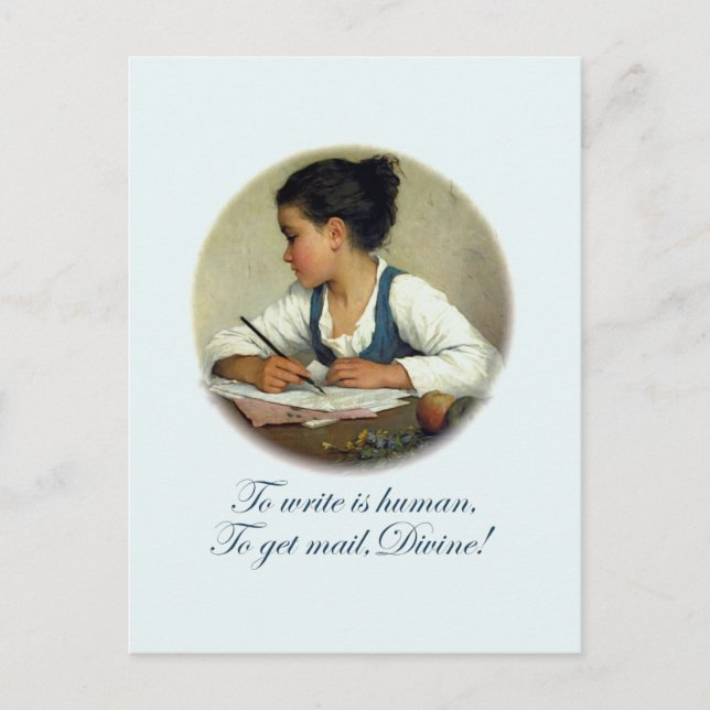 Prästen postar vykort (Framsida)