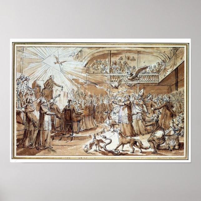 prästerskapets karikatyr poster (Framsidan)