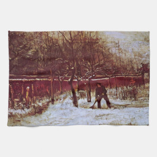 Prästgårdsträdgården i Nuenen av Vincent van Gogh Kökshandduk