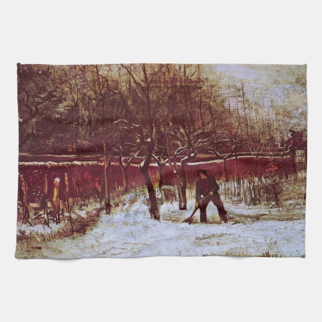 Prästgårdsträdgården i Nuenen av Vincent van Gogh Kökshandduk (Horisontell)
