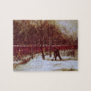 Prästgårdsträdgården i Nuenen av Vincent van Gogh Pussel