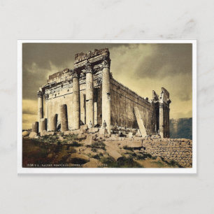 Prästhammel, lavingskolonn, Baalbek, Heliga L Vykort