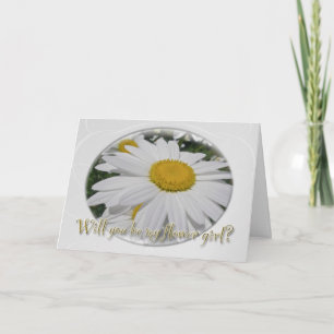 Prästkrage Blommig Floralt tema flicka förfrågan Inbjudan