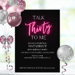 Prata 30 med inbjudan till 30års födelsedag-partie<br><div class="desc">Prata 30 med mig inbjudningar från 30års födelsedag-partiet Minimalistisk Neutralt Rosa 40 Födelsedagsfest 30 inbjudningar från 30års födelsedag-partiet Vuxen födelsedagsinbjudningar | Modern 30:e inbjudan till födelsedagsfirande</div>