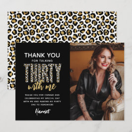 Prata 30 med mig! 30års födelsedag Party Tack Kort