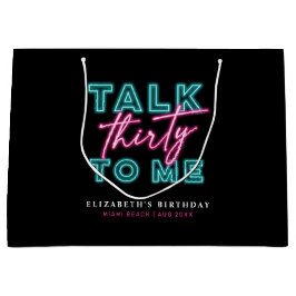 Prata 30 till mig Dirty 30 Neon Blue & Rosa