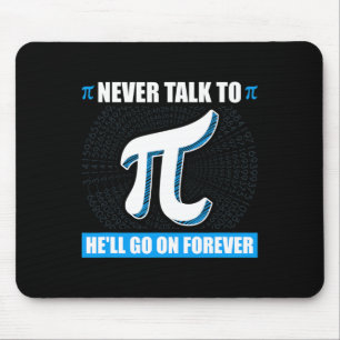 Prata aldrig med Pi Pi Lycklig Pi Day Math Musmatta