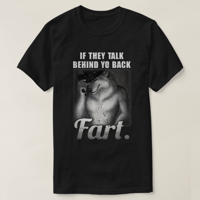 Prata bakom bak-nota t shirt (Design framsida)