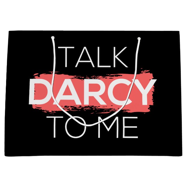 Prata Darcy med mig. (Framsidan)