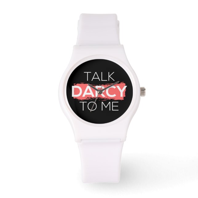 Prata Darcy med mig. Armbandsur (Framsida)