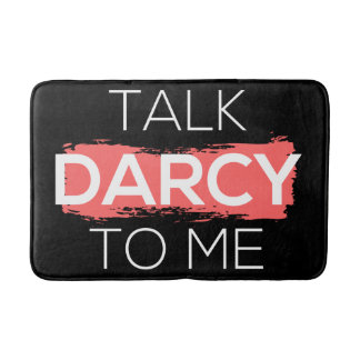 Prata Darcy med mig. Badrumsmatta