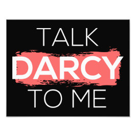 Prata Darcy med mig. Fototryck