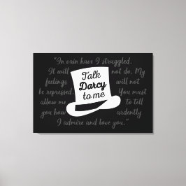 Prata Darcy med mig II Canvastryck