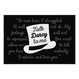 Prata Darcy med mig II Fototryck