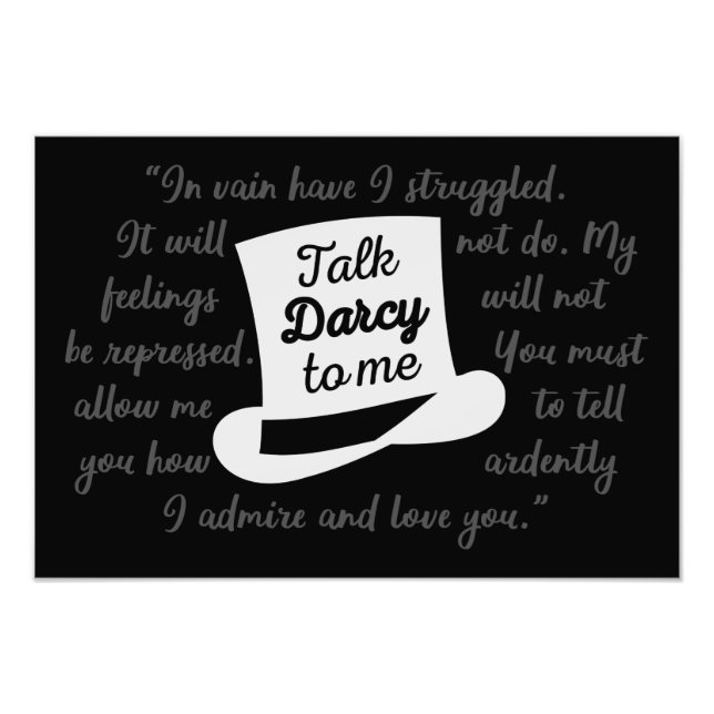 Prata Darcy med mig II Fototryck (Framsidan)