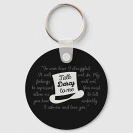 Prata Darcy med mig II Nyckelring