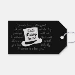 Prata Darcy med mig II Presentetikett