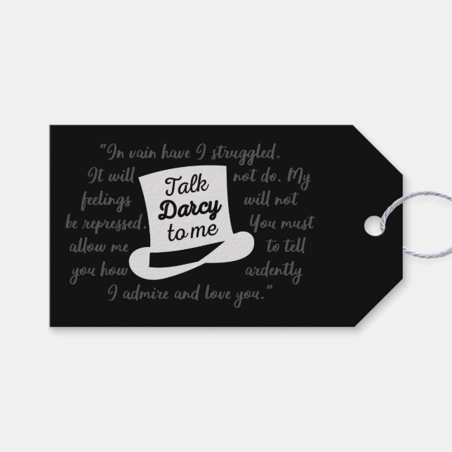 Prata Darcy med mig II Presentetikett (Framsidan (Horisontell))