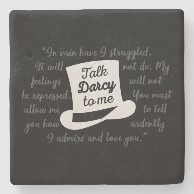 Prata Darcy med mig II Stenunderlägg (Framsidan)