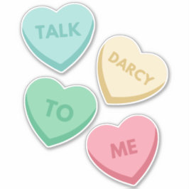 Prata Darcy med mig III Klistermärken