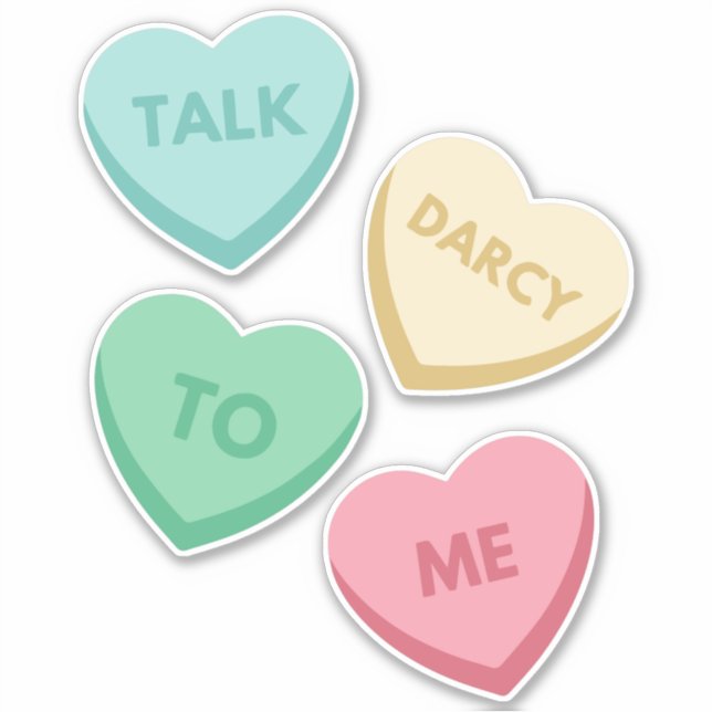 Prata Darcy med mig III Klistermärken (Framsida)
