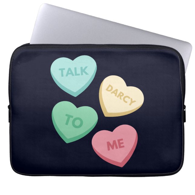 Prata Darcy med mig III Laptop Fodral (Framsidan)