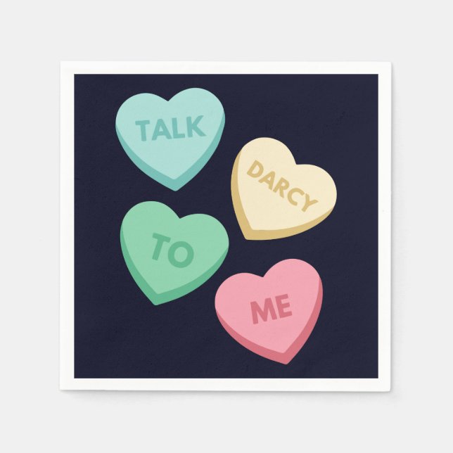 Prata Darcy med mig III Pappersservett (Framsidan)