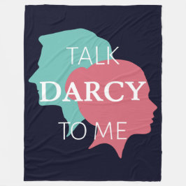 Prata Darcy med mig IV Fleecefilt