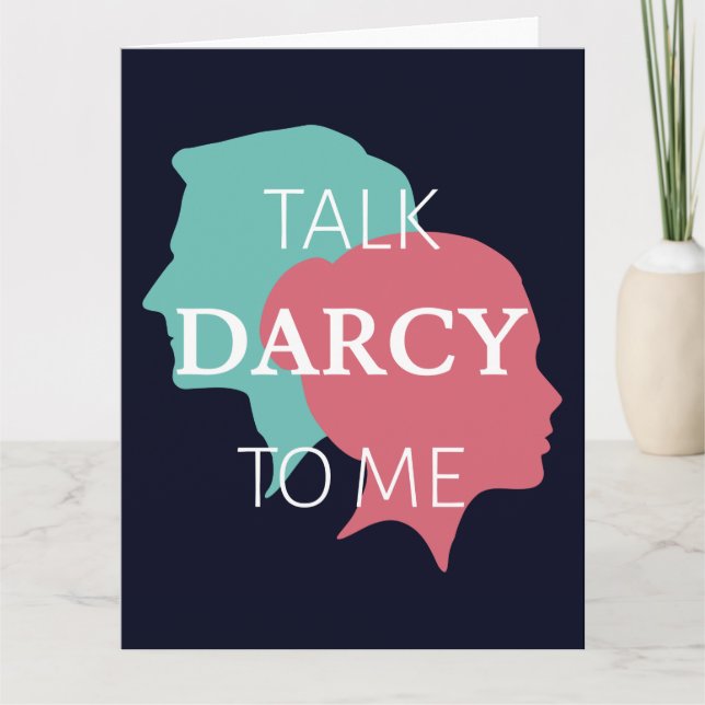 Prata Darcy med mig IV Kort (Framsida)