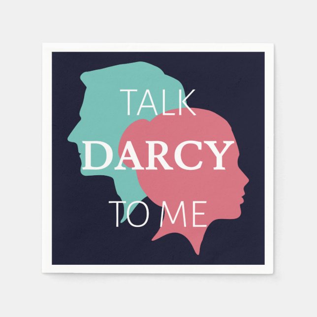 Prata Darcy med mig IV Pappersservett (Framsidan)