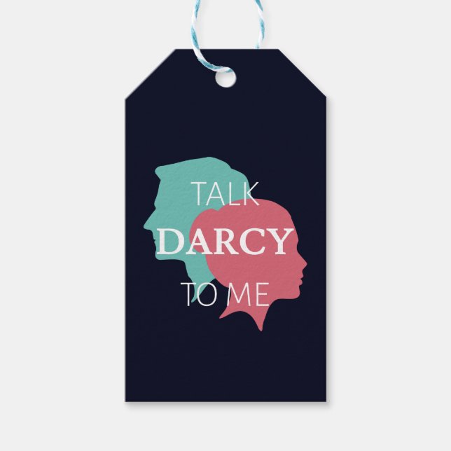 Prata Darcy med mig IV Presentetikett (Framsidan)