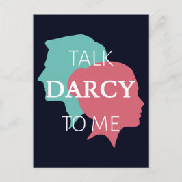 Prata Darcy med mig IV Vykort